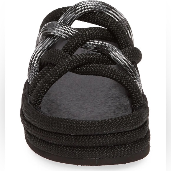 rag & bone Kris Stacked Sandal with Rope and Leather Detailing - Picture 4 of 16